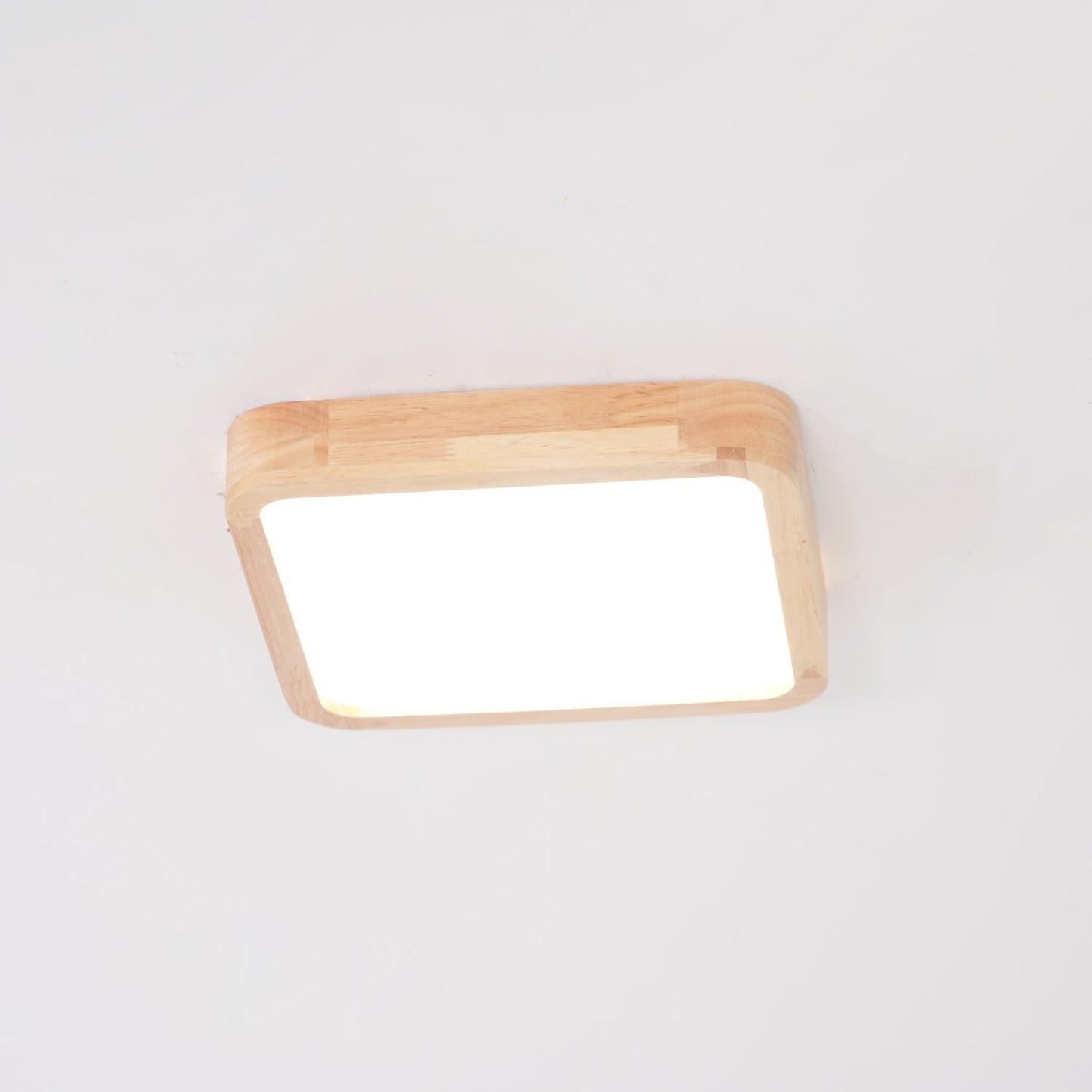 Simple Round Wood LED Ceiling Light Fixtures