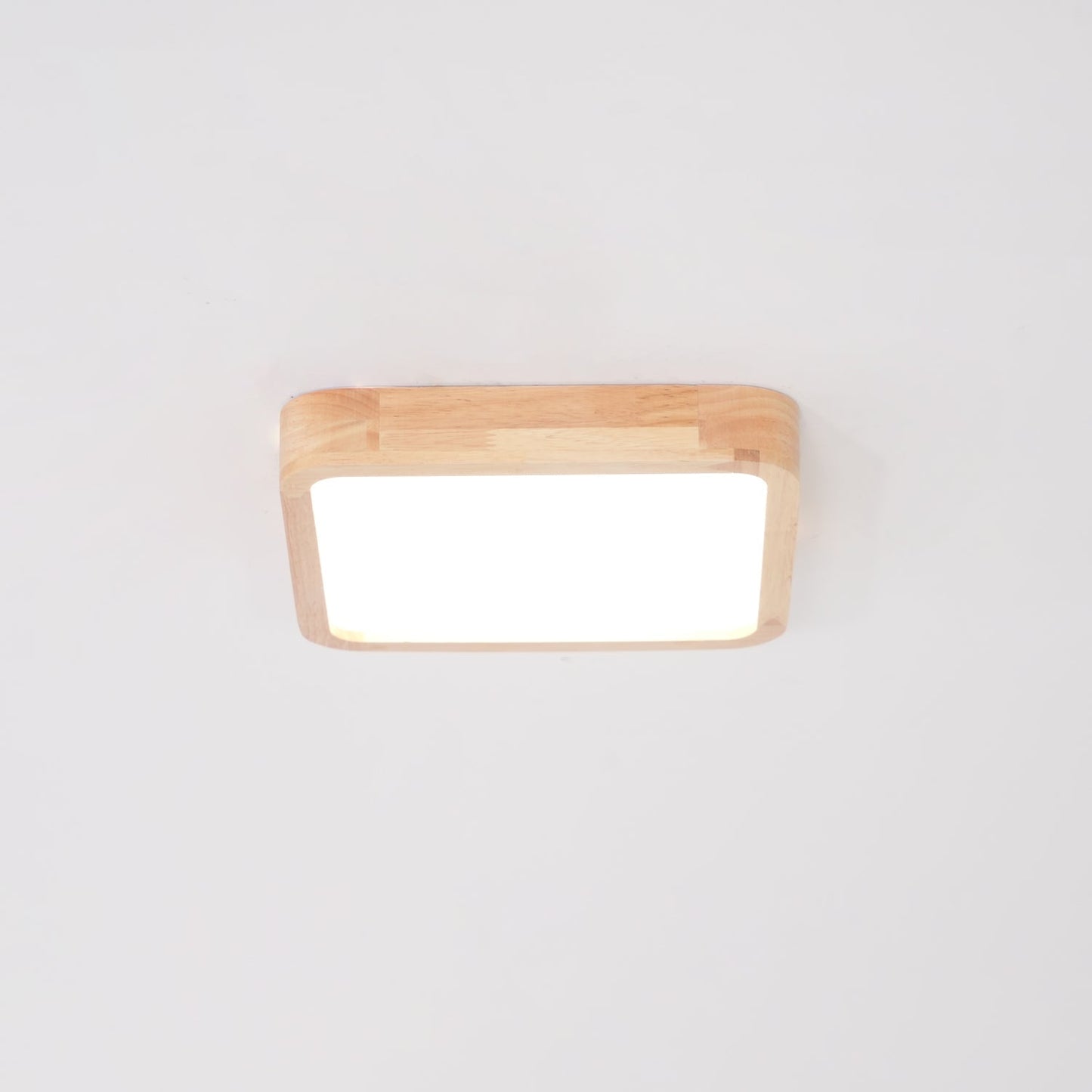Simple Round Wood LED Ceiling Light Fixtures