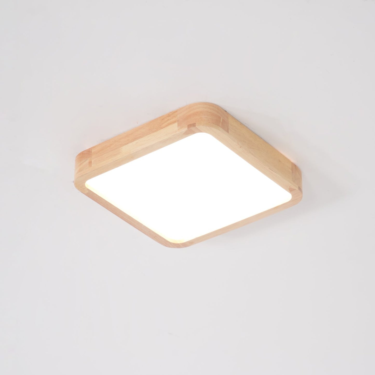 Simple Round Wood LED Ceiling Light Fixtures