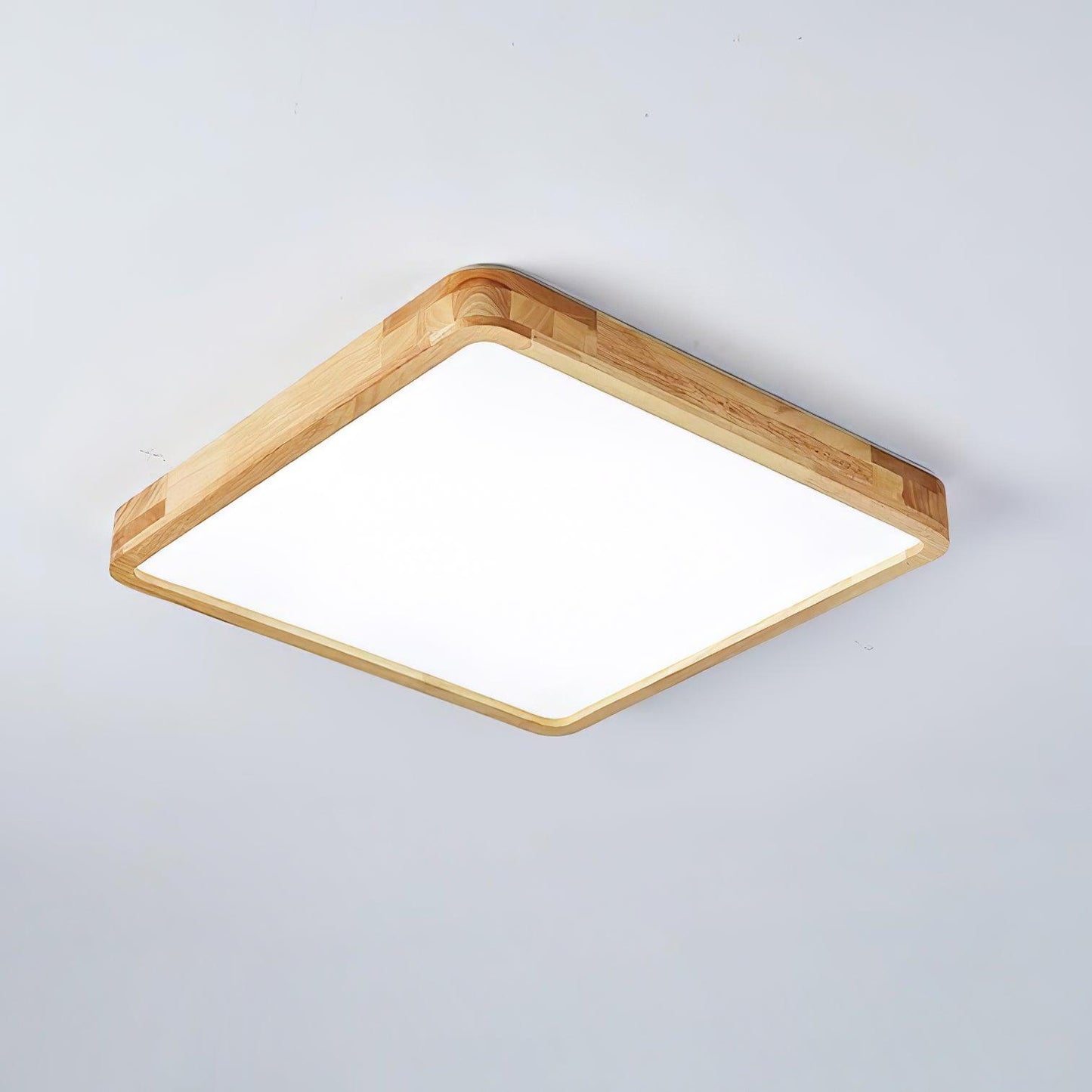 Simple Round Wood LED Ceiling Light Fixtures
