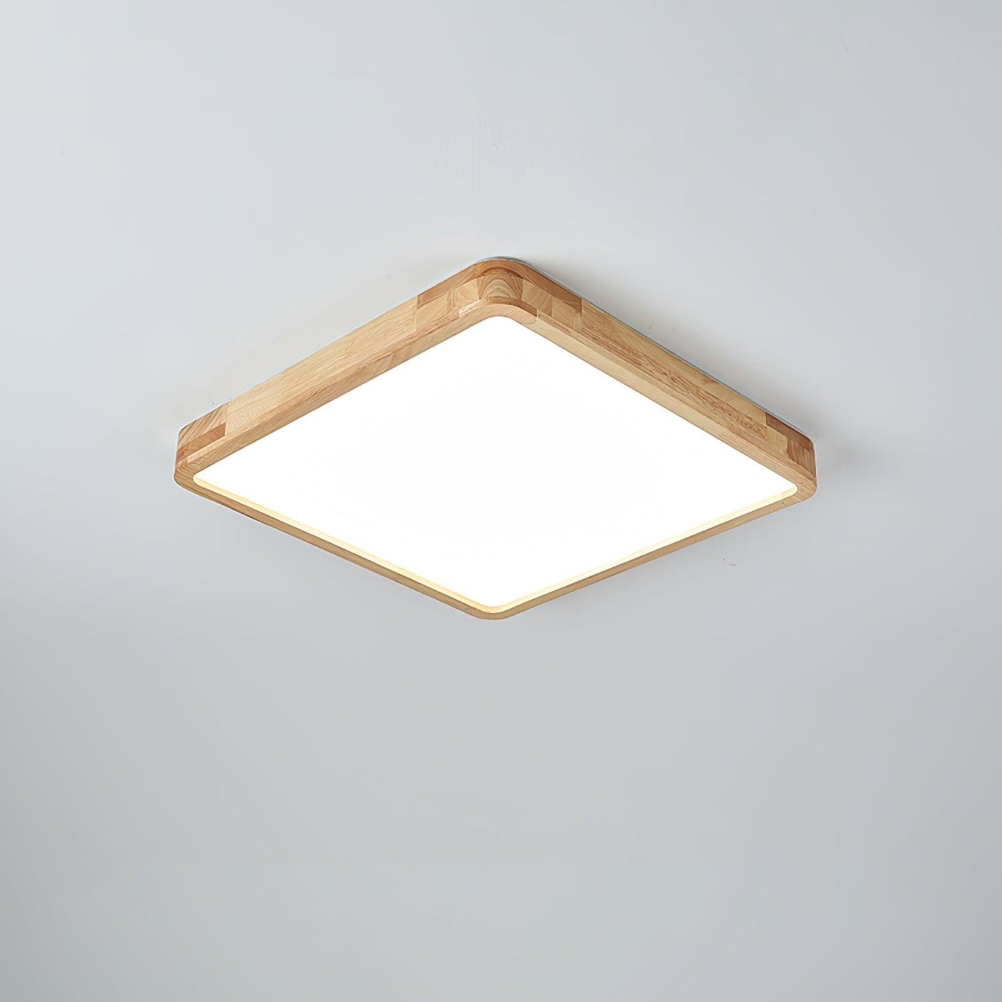 Simple Round Wood LED Ceiling Light Fixtures