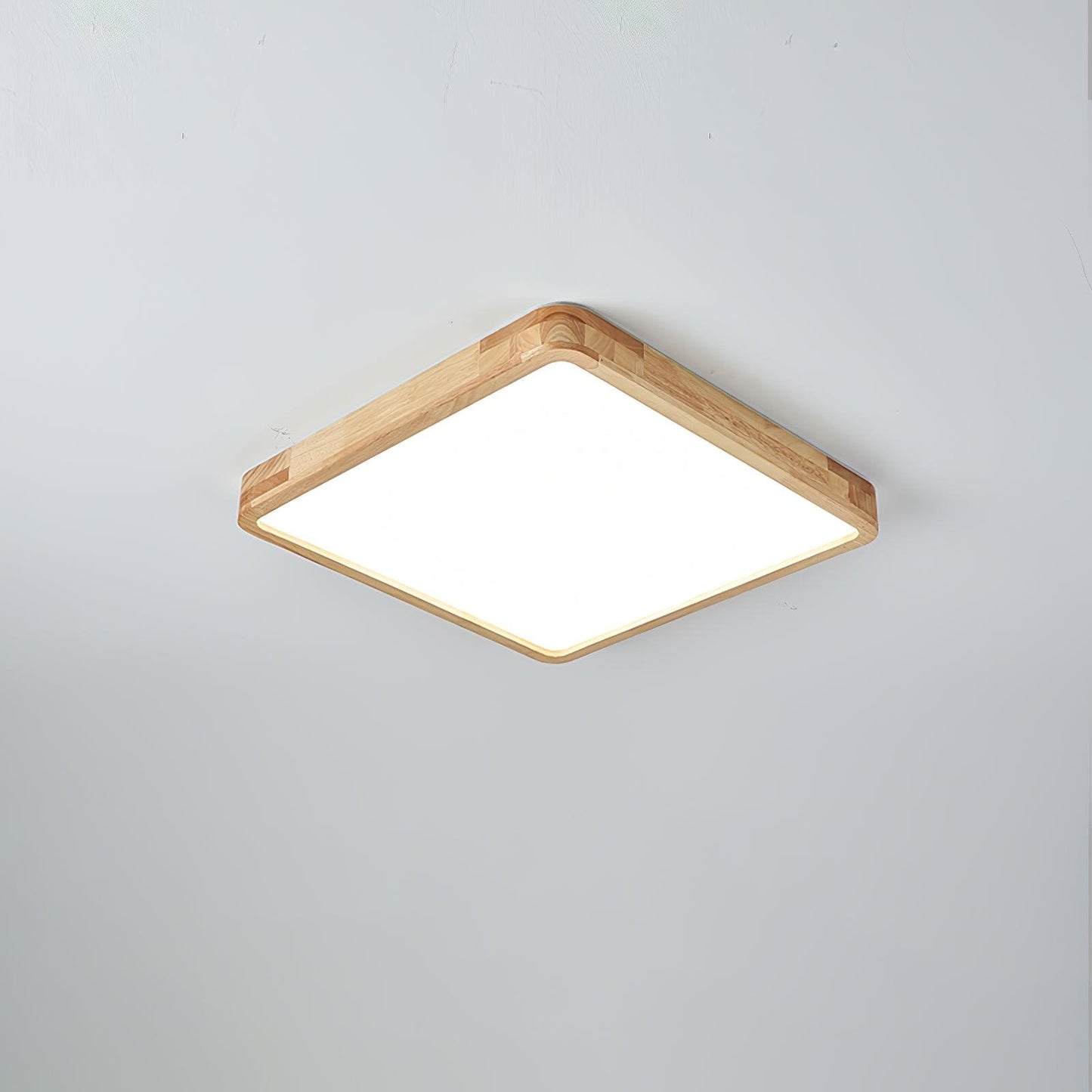 Simple Round Wood LED Ceiling Light Fixtures
