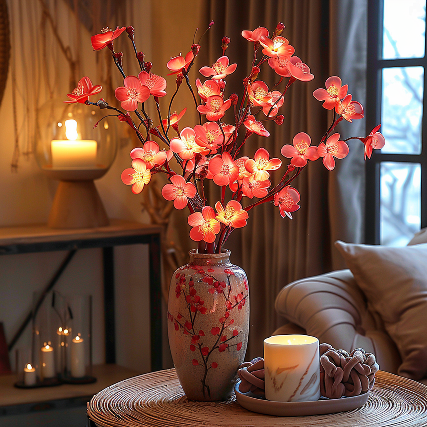 Colorful Fairy Table Lamp with LED Olive Design