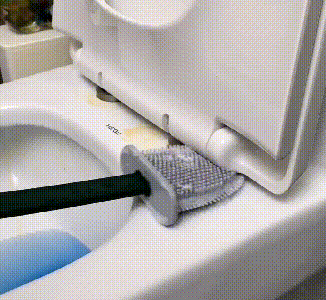 Flexible Toilet Brush with Soft Bristles for Easy Cleaning