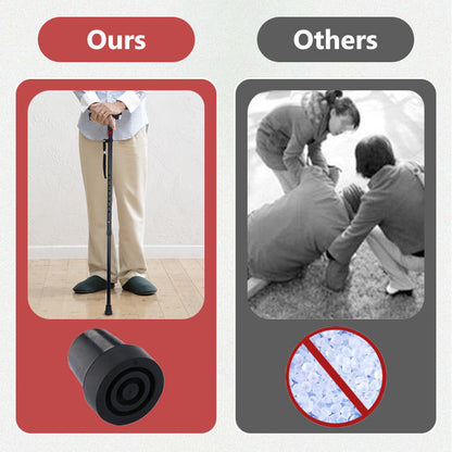 Intelligent Walking Cane with LED Light and Alarm