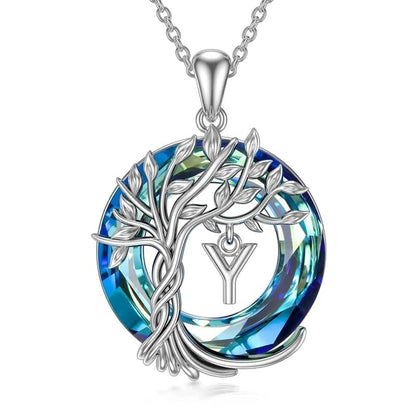 Natural Tree of Life Gemstone Pendant Necklace