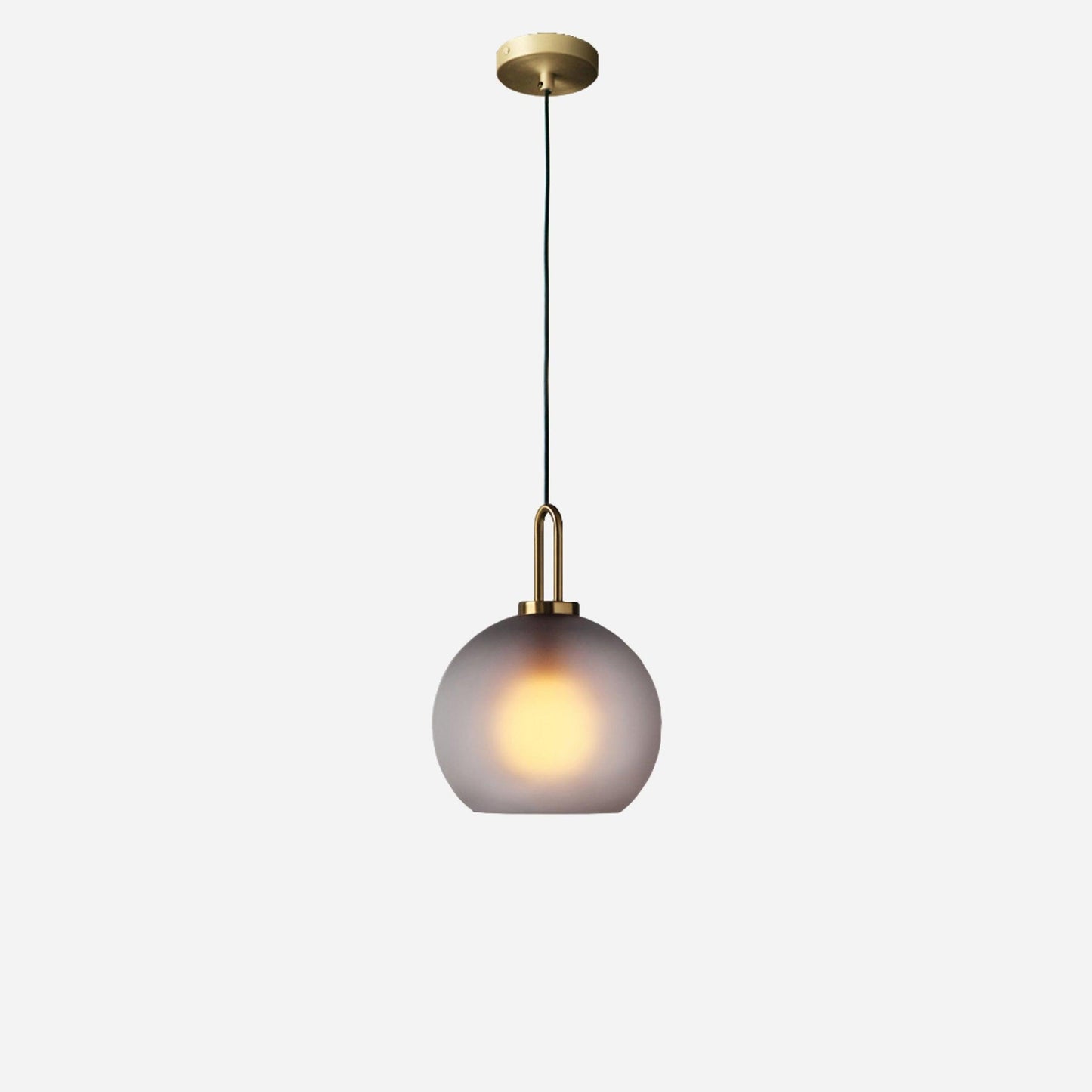 Sleek Round Glass Pendant Lighting Fixtures