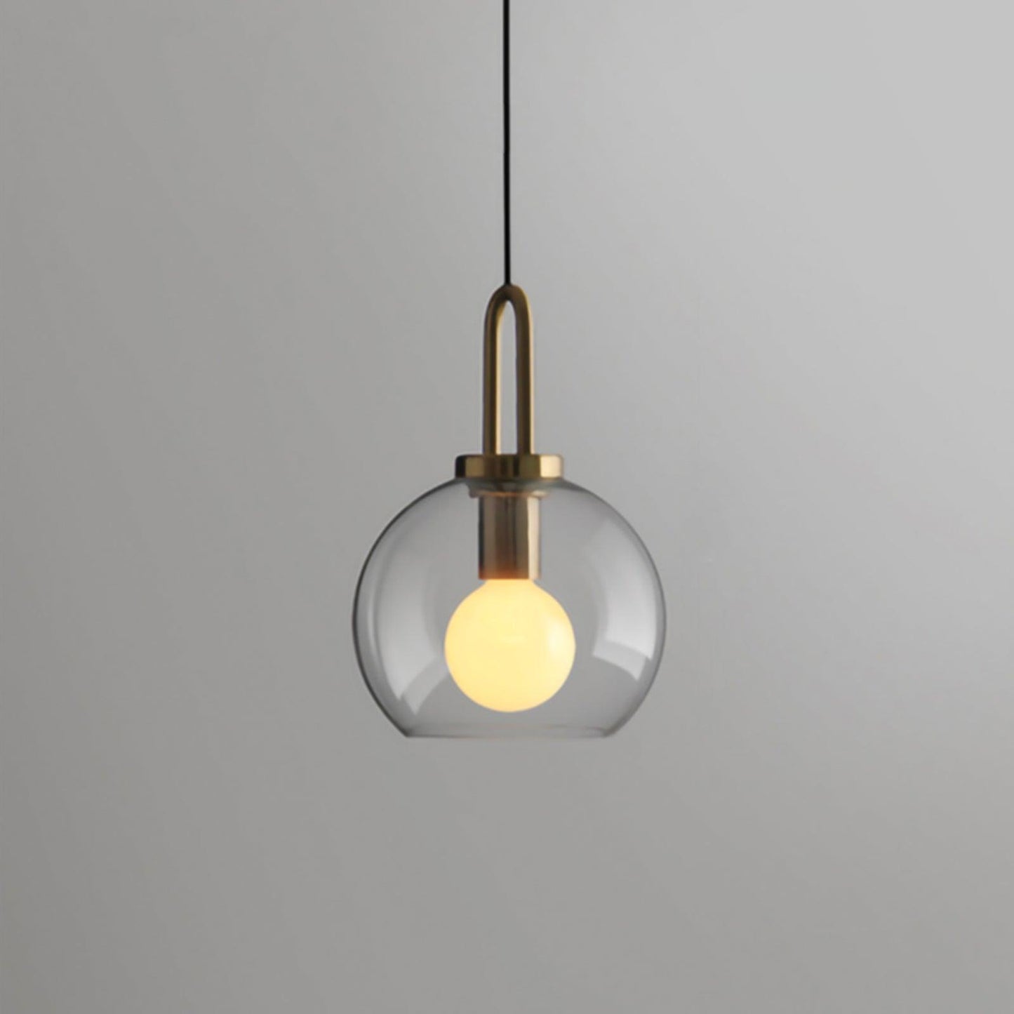 Sleek Round Glass Pendant Lighting Fixtures