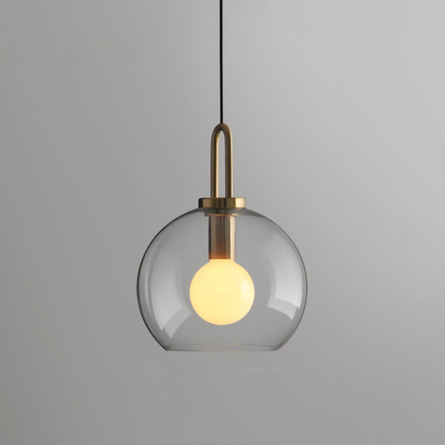 Sleek Round Glass Pendant Lighting Fixtures
