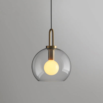 Sleek Round Glass Pendant Lighting Fixtures