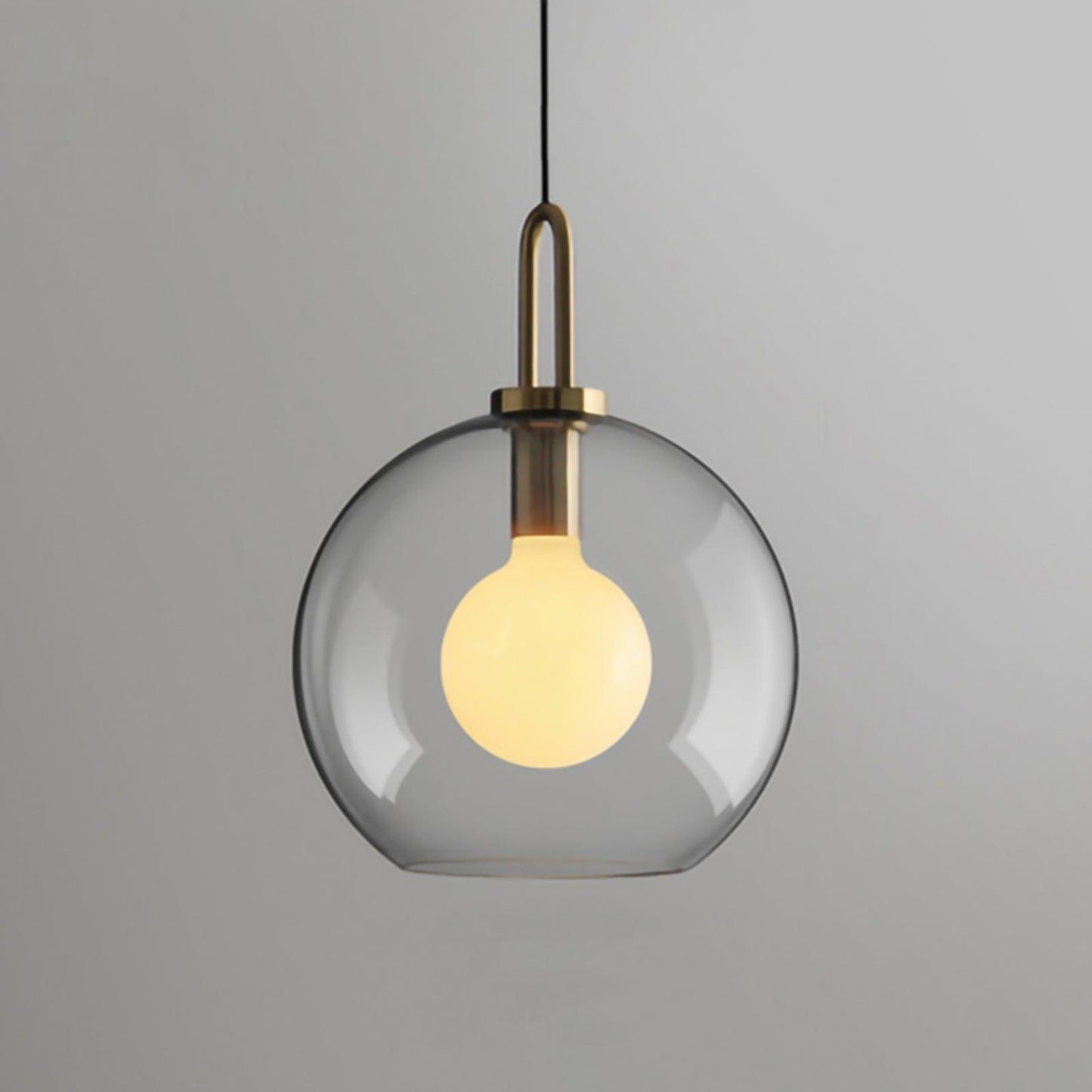 Sleek Round Glass Pendant Lighting Fixtures