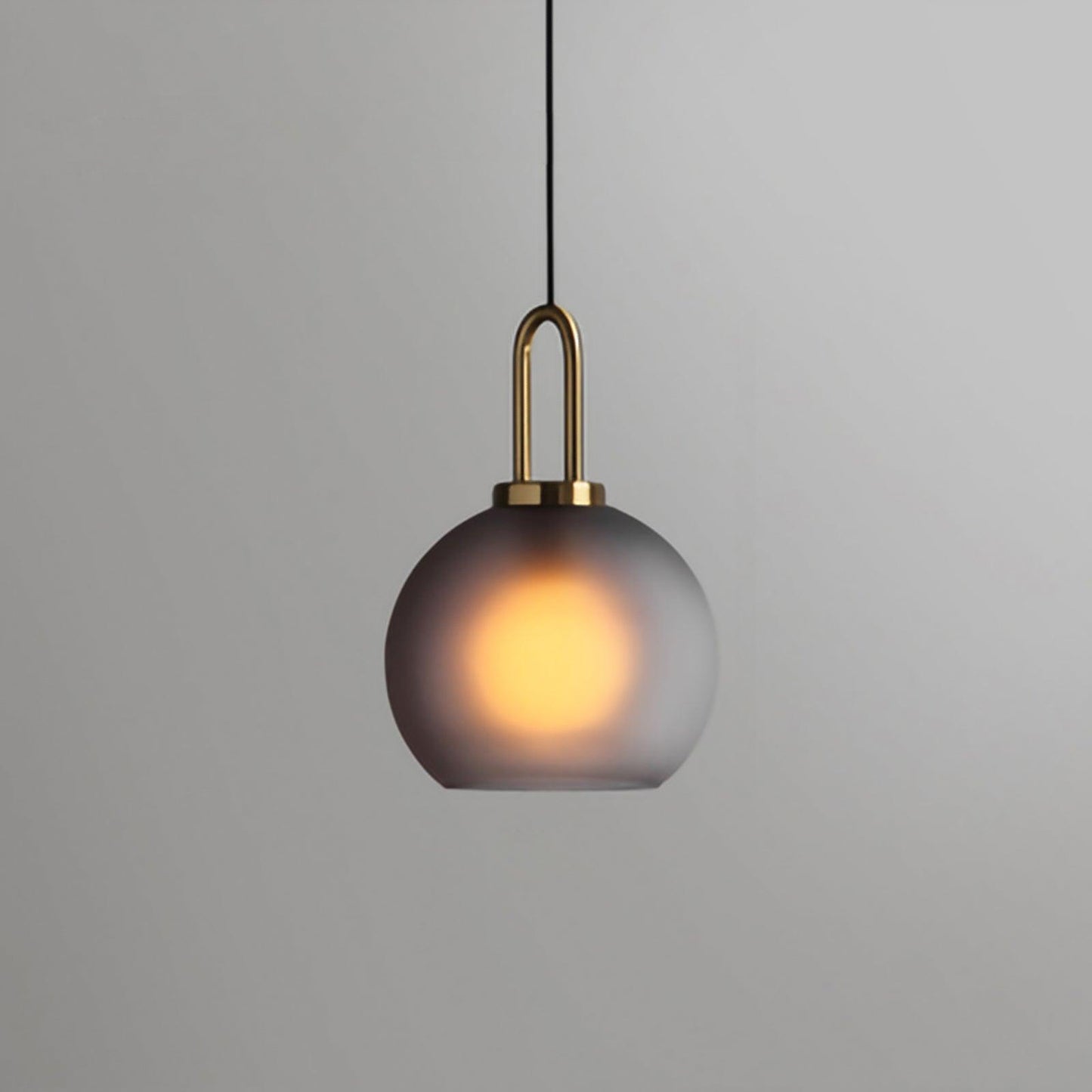 Sleek Round Glass Pendant Lighting Fixtures
