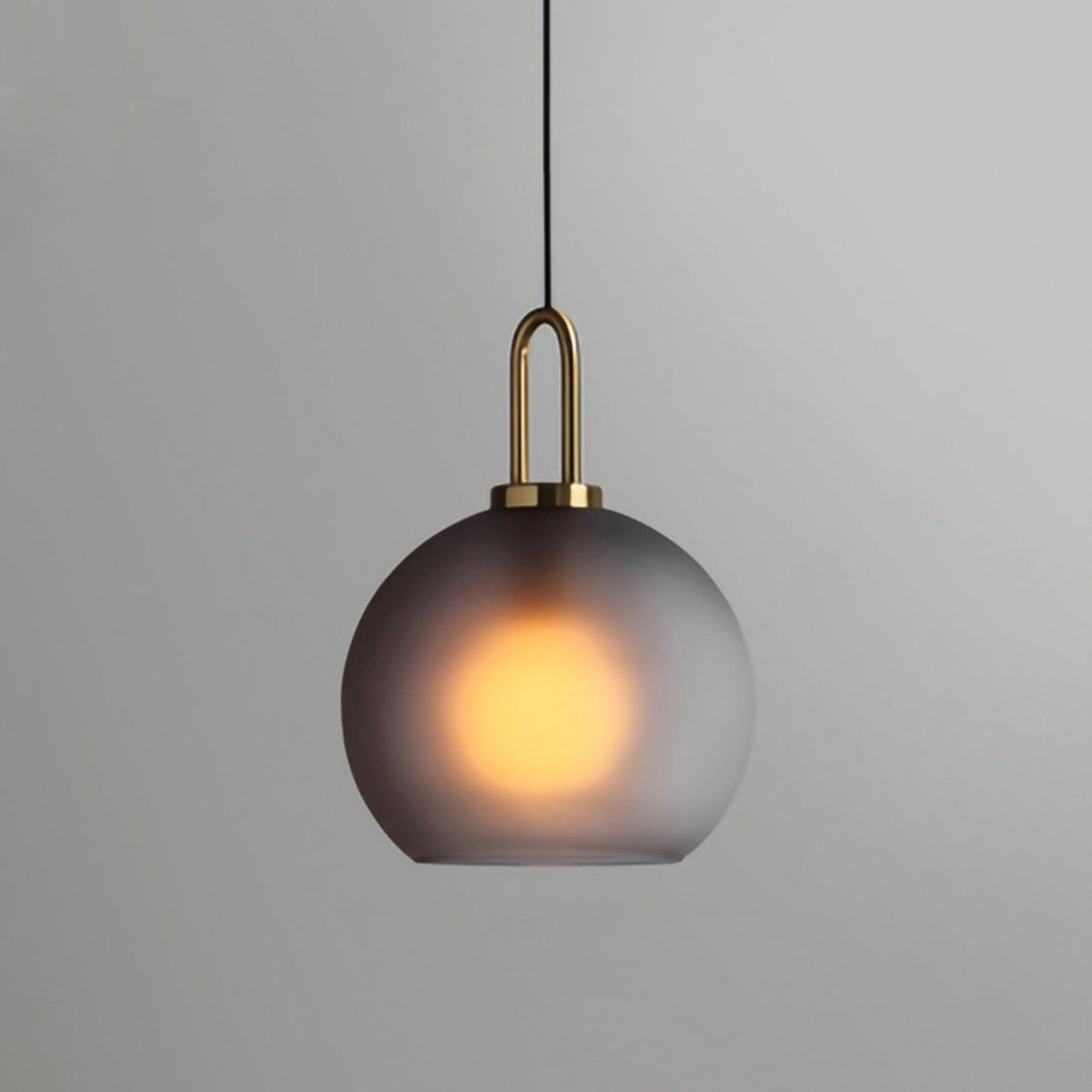 Sleek Round Glass Pendant Lighting Fixtures