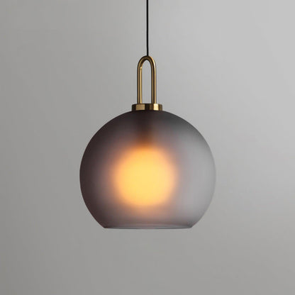 Sleek Round Glass Pendant Lighting Fixtures