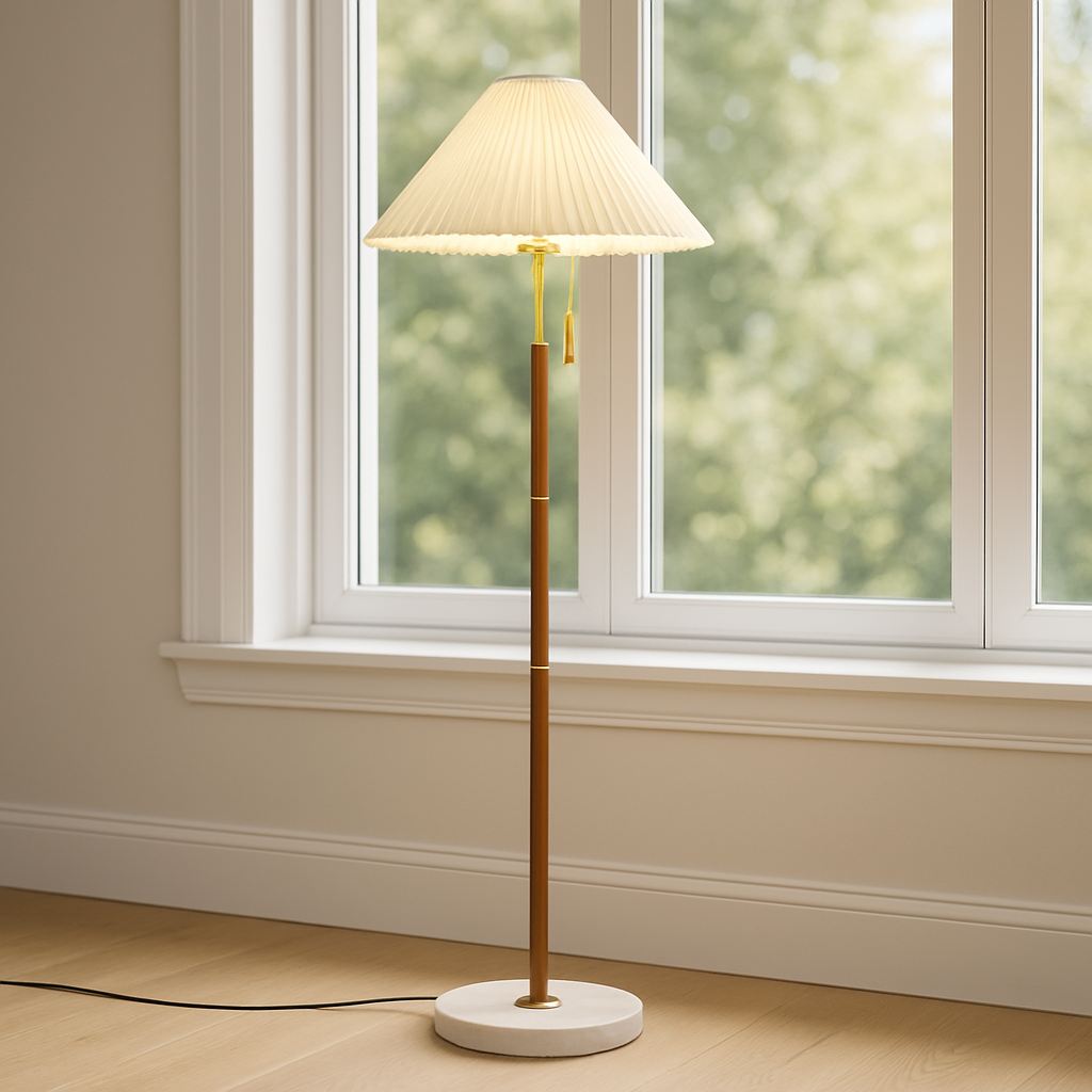Yrus Vintage Wooden Floor Lamp 4