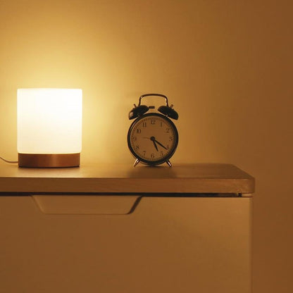 Elegant Glass Desk Lamp with LED Touch Control