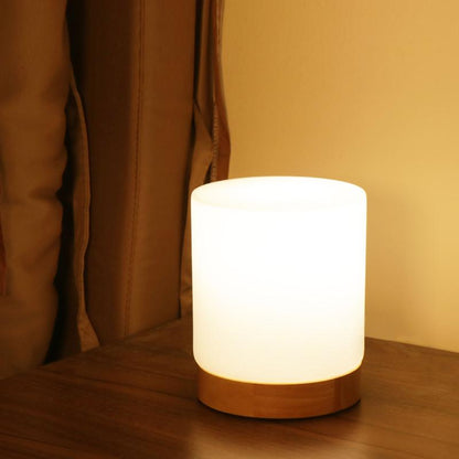 Elegant Glass Desk Lamp with LED Touch Control