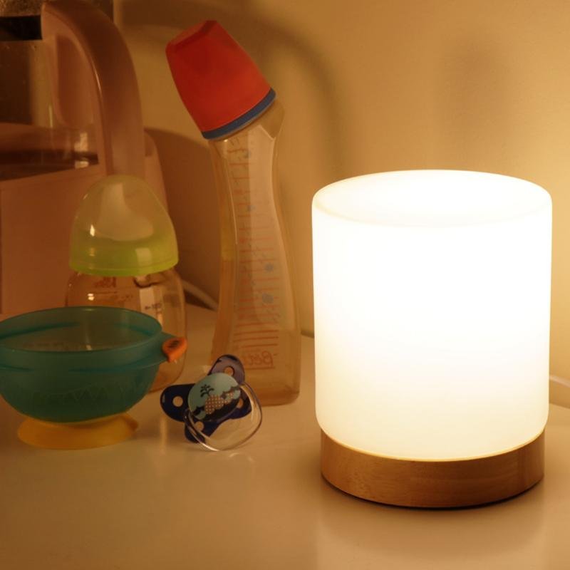 Elegant Glass Desk Lamp with LED Touch Control