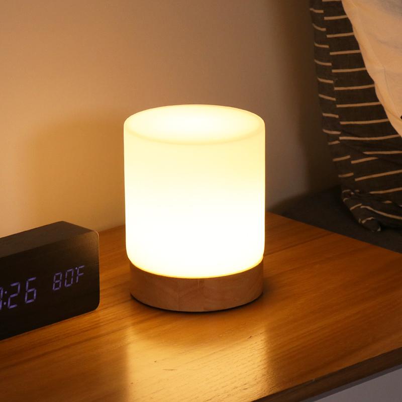 Elegant Glass Desk Lamp with LED Touch Control