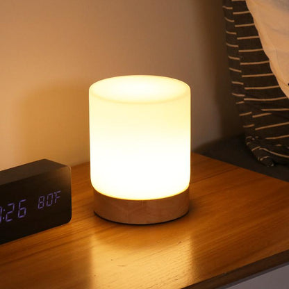 Elegant Glass Desk Lamp with LED Touch Control