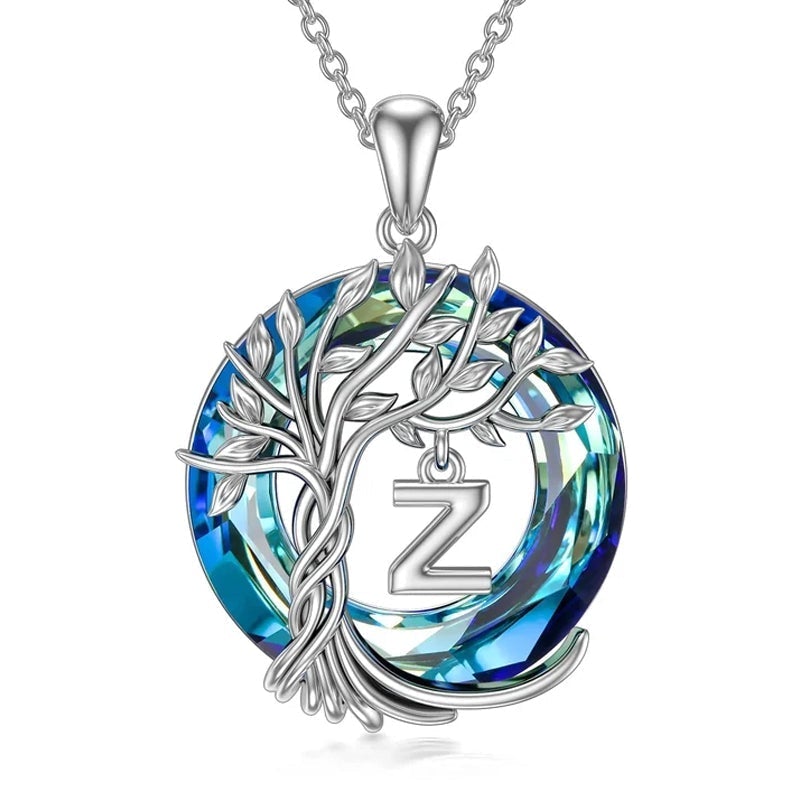 Natural Tree of Life Gemstone Pendant Necklace