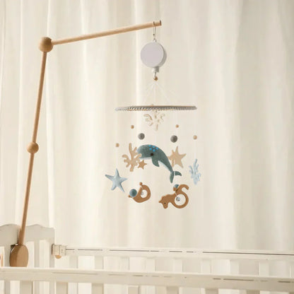 Gentle Wooden Baby Mobile No Battery Required