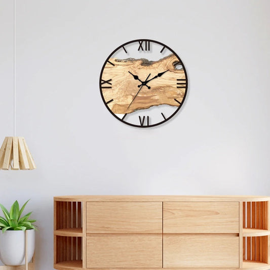 Clear Acrylic Round Wall Clock - Fesara