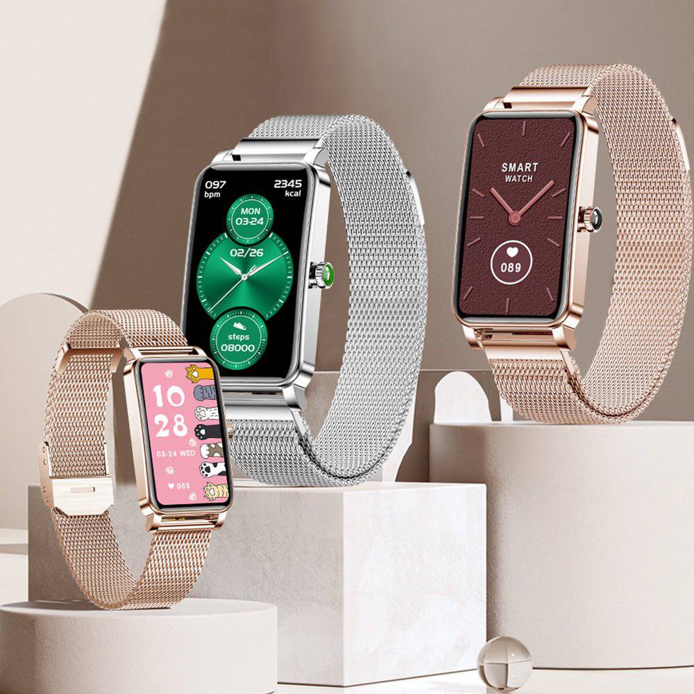 Slim Women's Fitness Watch with Heart Rate Monitor