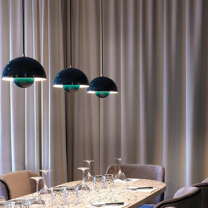 Stylish Half Round Pendant Light Fixture