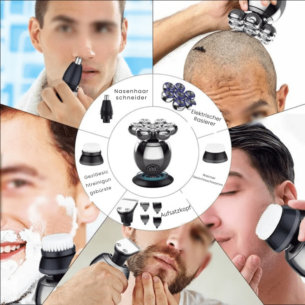 Waterproof Electric Shaver with USB Rechargeable Design