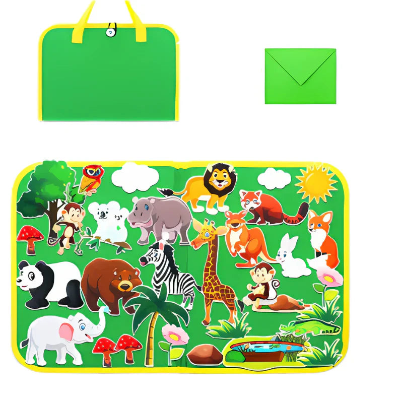 Colorful Felt Animal Playset - Fesara