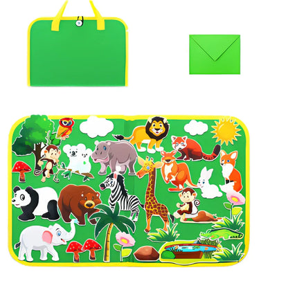 Colorful Felt Animal Playset - Fesara