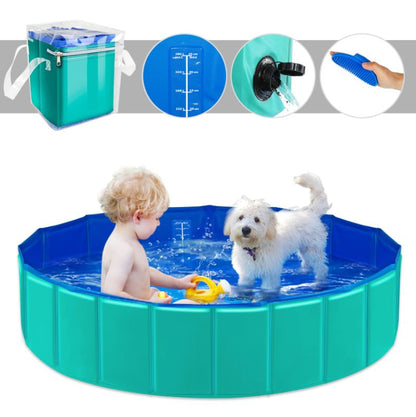 Portable Pet Pool for Kids and Dogs