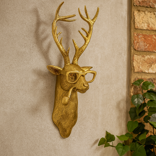 Vintage Animal Head Wall Decor Resin Figure - Fesara