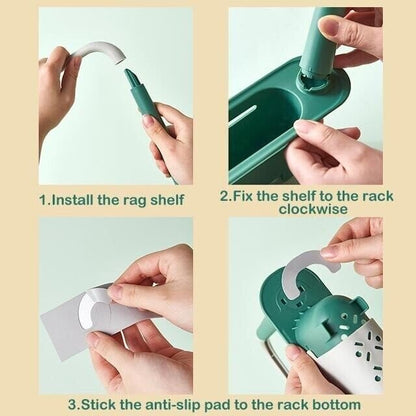 Organized Kitchen Storage Rack System