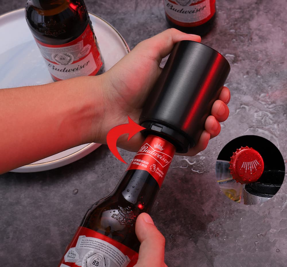 Easy Bottle Opener with Quick Press Action
