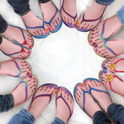 Fashionable Nail Art Crew Socks