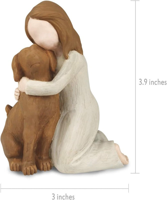 Adorable Dog Angel Decor Figurines