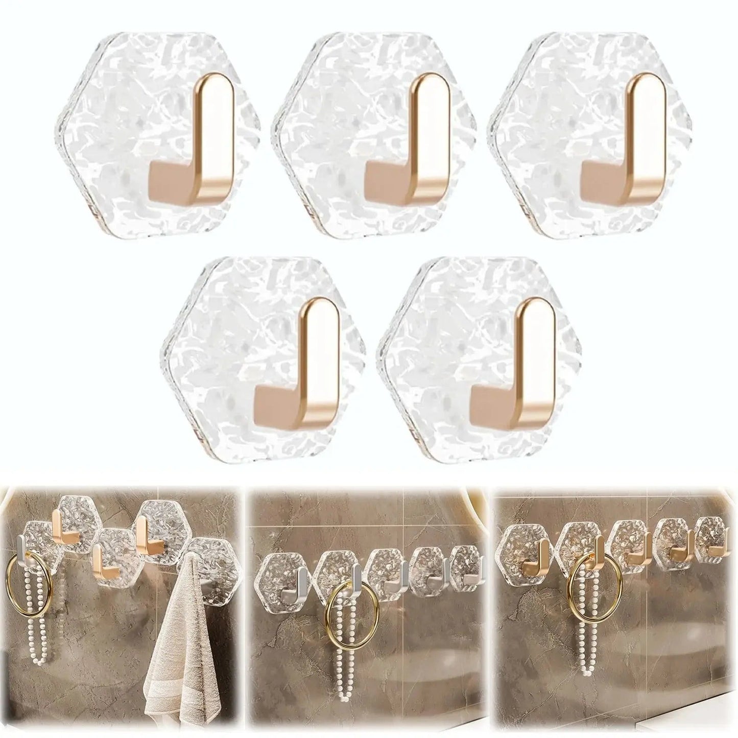 Stylish Gold Wall Hook