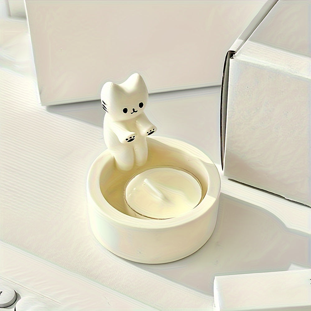 Cute Kitty Resin Storage Box Organizer