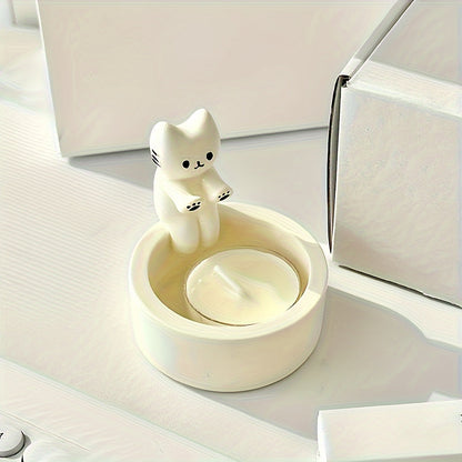 Cute Kitty Resin Storage Box Organizer