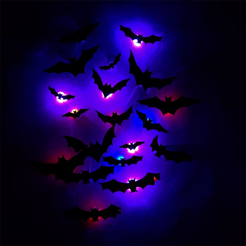 Spooky 3D Bat LED Wall Lamp - Fesara