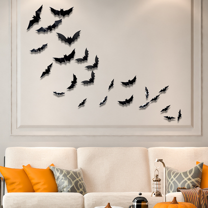 Spooky 3D Bat LED Wall Lamp