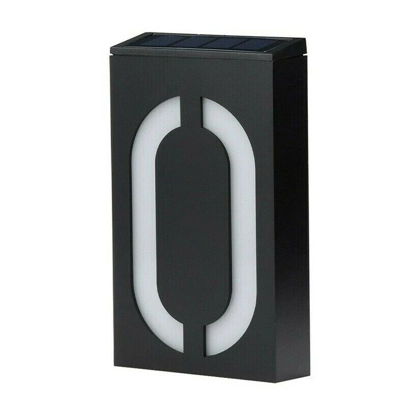 Solar Powered House Number Sign - Eco Friendly Modern - Fesara