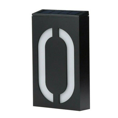 Solar Powered House Number Sign - Eco Friendly Modern - Fesara