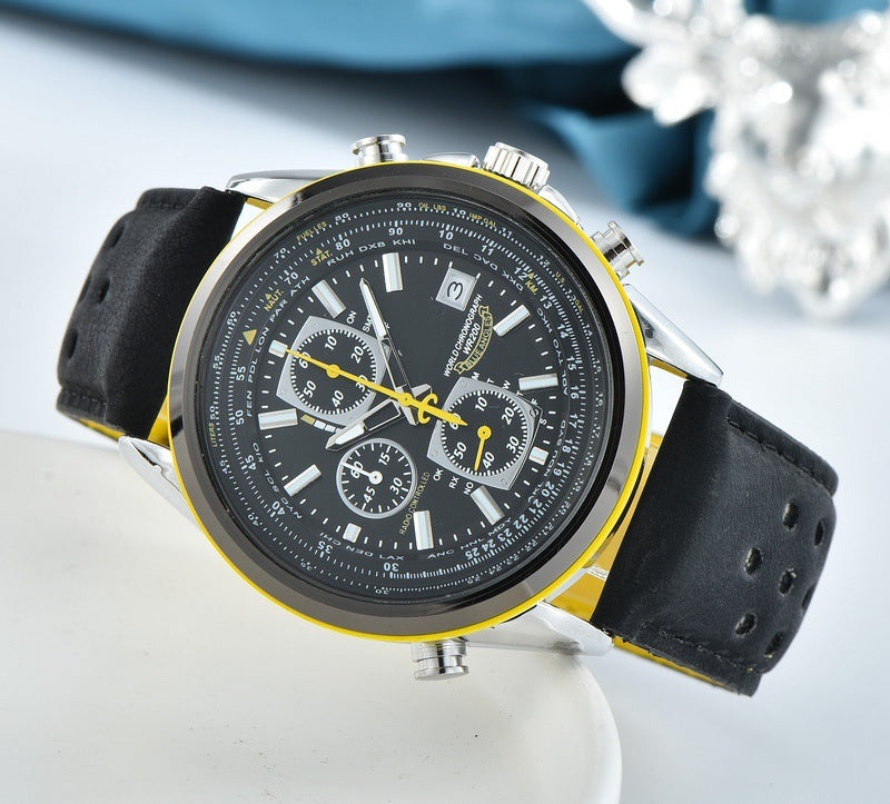 Precision Pilot Watch with Global Time and Radio Sync