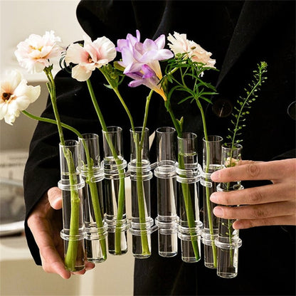 Beautiful Floral Glass Vase Set