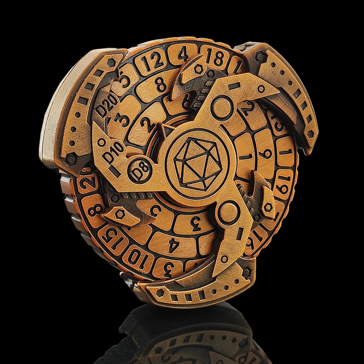 Premium 7-in-1 Metal Fidget Dice Spinner - Fesara