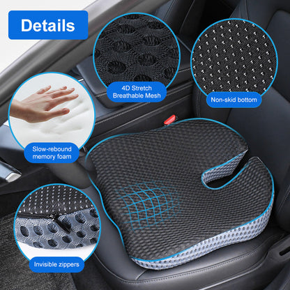 Comfortable Memory Foam Seat Cushion for Car and Office