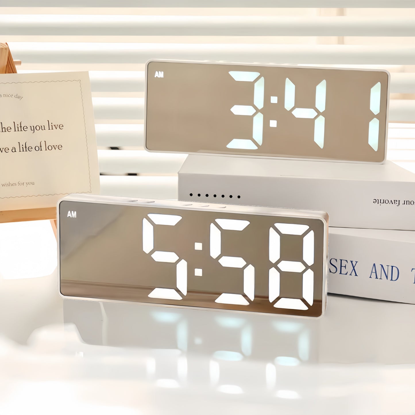 Wake Up Light Sunrise Alarm Clock with Snooze